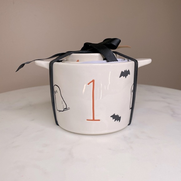 NWT Rae Dunn Peanuts Snoopy Halloween Measuring Cups and Mug Set - Picture 6 of 6